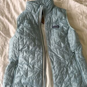 Patagonia Blue Quilted Vest Insulated Outdoor Wear